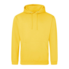 Just Hoods Uniszex laza szabású kapucnis pulóver AWJH001, Sun Yellow-3XL férfi pulóver, kardigán