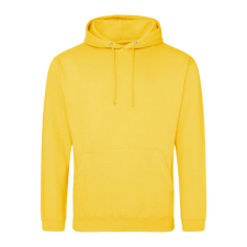Just Hoods Uniszex laza szabású kapucnis pulóver AWJH001, Sun Yellow-S férfi pulóver, kardigán