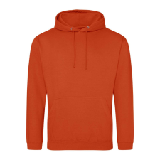 Just Hoods Uniszex laza szabású kapucnis pulóver AWJH001, Sunset Orange-3XL férfi pulóver, kardigán