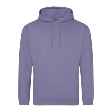 Just Hoods Uniszex laza szabású kapucnis pulóver AWJH001, True Violet-S férfi pulóver, kardigán