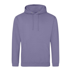 Just Hoods Uniszex laza szabású kapucnis pulóver AWJH001, True Violet-XL