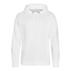 Just Hoods Uniszex laza szabású kapucnis pulóver, zseb nélkül AWJH011, Arctic White-XS