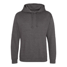 Just Hoods Uniszex laza szabású kapucnis pulóver, zseb nélkül AWJH011, Charcoal-XL