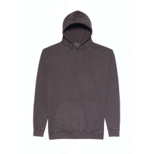 Just Hoods Uniszex mosott hatású kapucnis pulóver AWJH090, Washed Charcoal-S férfi pulóver, kardigán