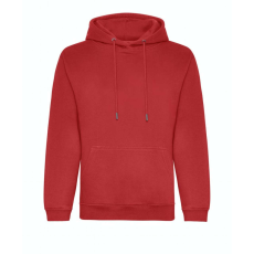 Just Hoods Uniszex organikus kapucnis pulóver AWJH201, Fire Red-2XL