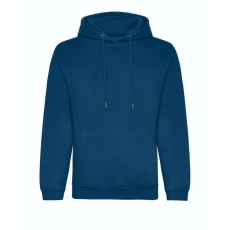 Just Hoods Uniszex organikus kapucnis pulóver AWJH201, Ink Blue-XL
