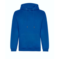 Just Hoods Uniszex organikus kapucnis pulóver AWJH201, Royal Blue-L férfi pulóver, kardigán