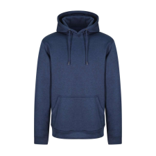 Just Hoods Uniszex poliészter sport kapucnis pulóver AWJH006, Blue Melange-L férfi pulóver, kardigán
