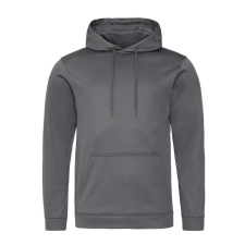 Just Hoods Uniszex poliészter sport kapucnis pulóver AWJH006, Steel Grey-XL férfi pulóver, kardigán