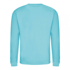 Just Hoods Uniszex pulóver Just Hoods AWJH030 Awdis Sweat -L, Turquoise Surf