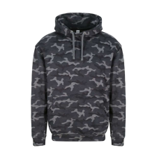 Just Hoods Uniszex terpmintás kapucnis pulóver AWJH014, Black Camo-S férfi pulóver, kardigán