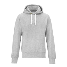 Just Hoods Uniszex vastag oldalzsebes bélelt kapucnis pulóver AWJH100, Heather Grey-S
