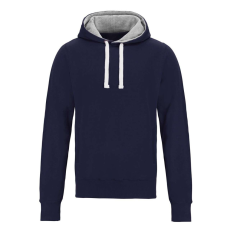 Just Hoods Uniszex vastag oldalzsebes bélelt kapucnis pulóver AWJH100, Oxford Navy-L