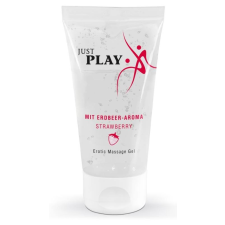 Just Just Play - vízbázisú, vegán síkosító - eper (50ml) síkosító