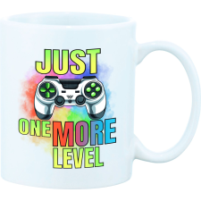Just one more level játékos kerámia bögre / gamer bögre / egyedi mintás ajándéktárgy
