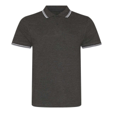 Just Polos JP003 rövid ujjú sztreccs galléros férfi póló Just Polos, Charcoal/White-L férfi póló