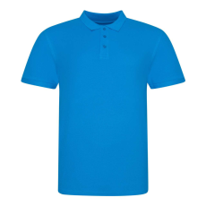 Just Polos JP100 mikropiké unisex galléros póló Just Polos, Azure Blue-S