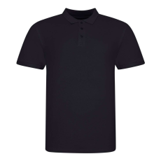 Just Polos JP100 mikropiké unisex galléros póló Just Polos, Deep Black-XL