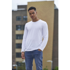 Just Ts Férfi póló Just Ts JT002 Hosszu Ujjú Tri-Blend póló -2XL, Solid White