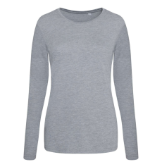 Just Ts JT002F tri-blend Női hosszú ujjú póló Just Ts, Heather Grey-XS