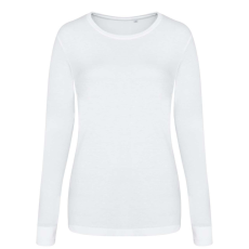 Just Ts JT002F tri-blend Női hosszú ujjú póló Just Ts, Solid White-S