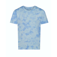 Just Ts JT022 batikolt egyedi mintás unisex rövid ujjú póló Just Ts, Blue Cloud-2XL