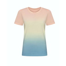 Just Ts JT022 batikolt egyedi mintás unisex rövid ujjú póló Just Ts, Pastel Sunset Dip-2XL