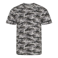 Just Ts JT034 terepmintás unisex rövid ujjú póló Just Ts, Grey Camo-M
