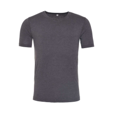 Just Ts JT099 mosott hatású unisex rövid ujjú póló Just Ts, Washed Charcoal-XS
