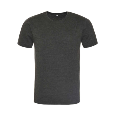 Just Ts JT099 mosott hatású unisex rövid ujjú póló Just Ts, Washed Jet Black-XL