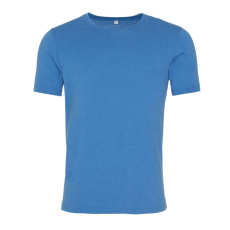 Just Ts JT099 mosott hatású unisex rövid ujjú póló Just Ts, Washed Sapphire Blue-S