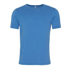 Just Ts JT099 mosott hatású unisex rövid ujjú póló Just Ts, Washed Sapphire Blue-XS férfi póló