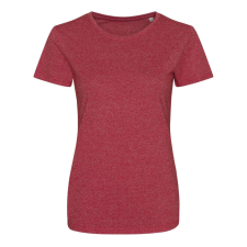 Just Ts Női márga hatású rövid ujjú póló, Just Ts JT030F, Space Red/White-M női póló
