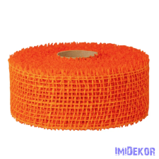  Juta szalag 5 cm x 9 m zsákszalag - Narancssárga dekorációs kellék