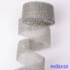  Juta szalag 5 cm x 9 m zsákszalag - Szürke szalag, masni