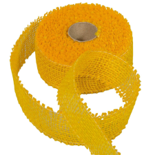  Juta szalag 5cm x10y sárga dekorációs kellék