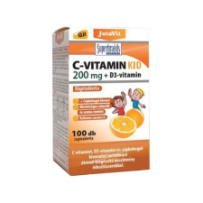 JutaVit C-vitamin 200mg+D3 narancs ízű rágótabletta 100 db vitamin és táplálékkiegészítő