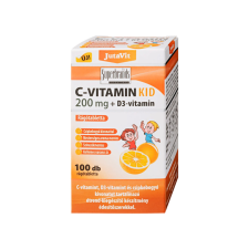 JutaVit C-vitamin 200mg + D3-vitamin rágótabletta Gyermekeknek 100db - Narancs vitamin és táplálékkiegészítő