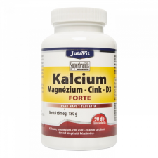 JutaVit Calc+Magn+Cink Forte tabletta 90 db vitamin és táplálékkiegészítő