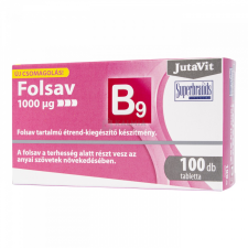 JutaVit Folsav 1000 mcg tabletta 100 db vitamin és táplálékkiegészítő