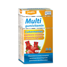 JutaVit Jutavit multivitamin gumivitamin cukormentes eper ízű 50 db vitamin és táplálékkiegészítő