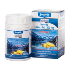 JutaVit JutaVit Norvég lazacolaj 1200 mg Omega 3 100db vitamin és táplálékkiegészítő