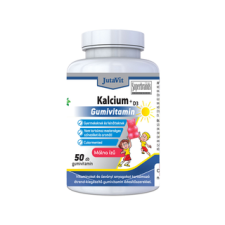 JutaVit Kalcium+D3 Gumivitamin Málna ízű 50 db vitamin és táplálékkiegészítő