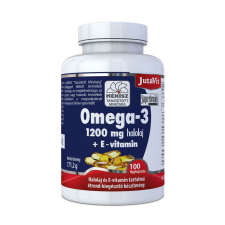 JutaVit Omega-3 Halolaj 1200mg + E-vitamin - 100 kapszula vitamin és táplálékkiegészítő