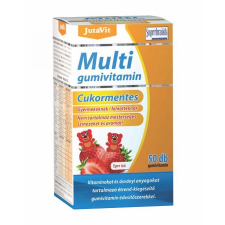JuvaPharma Jutavit Multi gumivitamin eper ízű cukormentes 50 db vitamin és táplálékkiegészítő