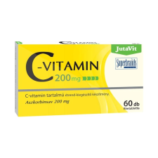 JUVAPHARMA KFT. JutaVit C-vitamin 200 mg filmtabletta 60x vitamin és táplálékkiegészítő