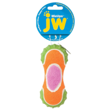  JW Mixups bordázott kutyajáték háromfajta anyagból M 14 cm játék kutyáknak