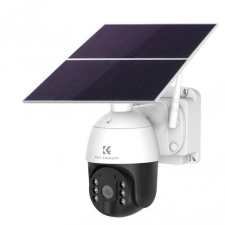K&amp;F Concept 2K Biztonsági-Kamera -4G 355° 1080p IP66 Napelemes 28.800mAh Security Camera (Fehér) megfigyelő kamera