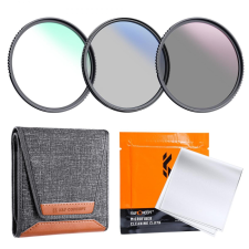 K&amp;F Concept 49mm 3-in-1 Filter Kit: MCUV +CPL +ND4 szűrő - Objektív Filter Set objektív szűrő