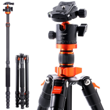 K&amp;F Concept K255A4 + BH-28L állvány + monopod (fekete-narancssárga) monopod